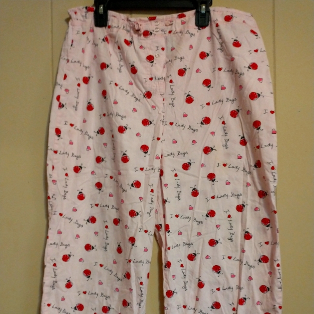 Intimate Classics Capri Ladybugs Pajama Pant